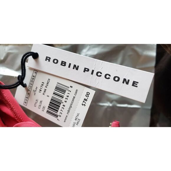 ROBIN PICCONE LUCA SKY PINK PUNCH STRING BIKINI NWT - Picture 3 of 11